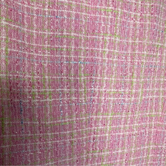 Grace Elements Women”s Pink Blazer 8P Textured Fringe Barbie Cottagecore Boho - Picture 13 of 15